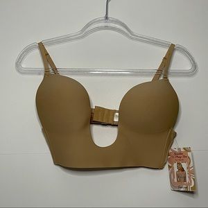 Seamless U plunge bra